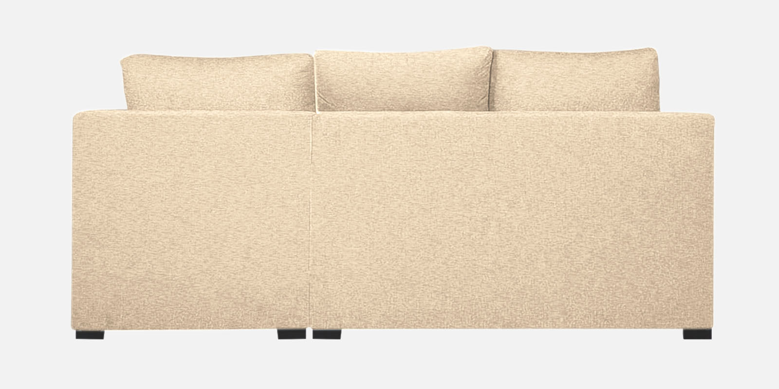 Jody Fabric 3 Seater Pull Out Sofa Cum Bed In Ivory Beige Colour