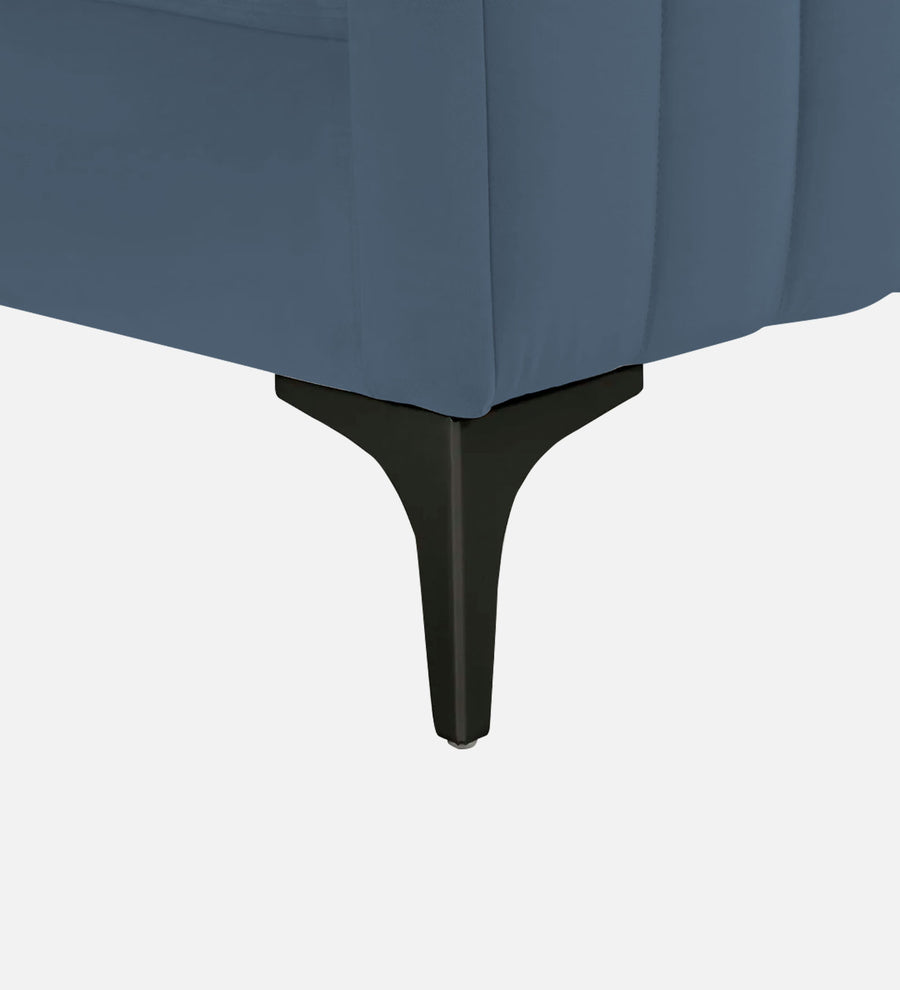 Haru Velvet 1 Seater Sofa In Oxford Blue Colour - Febonic Living