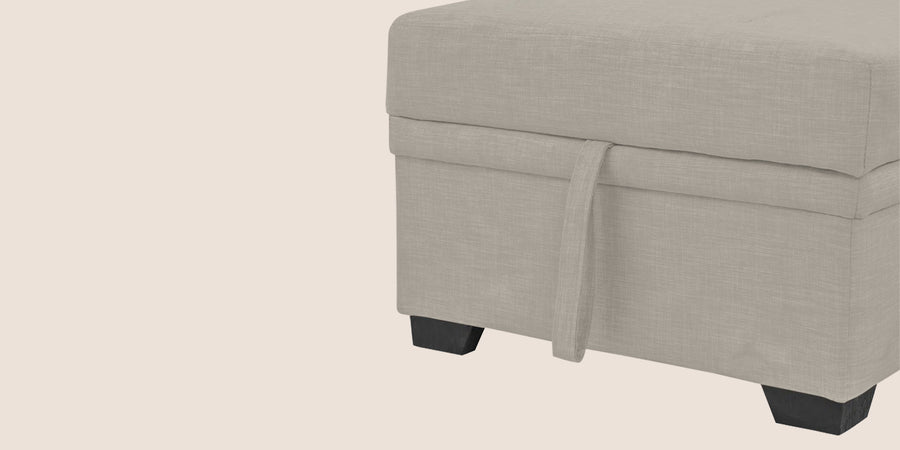 Jody Fabric 3 Seater Pull Out Sofa Cum Bed In Ash Grey Colour With Storage - Febonic Living