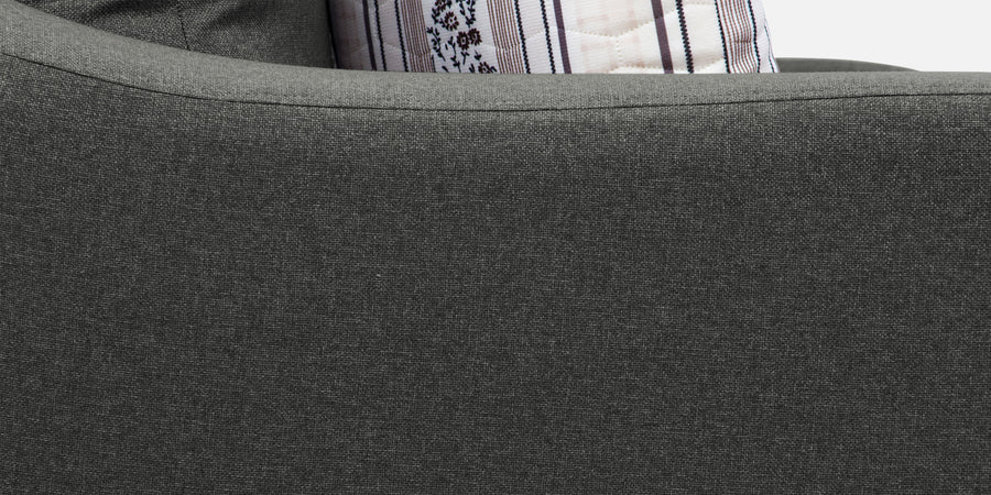 Kevin Fabric 2 Seater Sofa In Charcoal Grey Colour - Febonic Living
