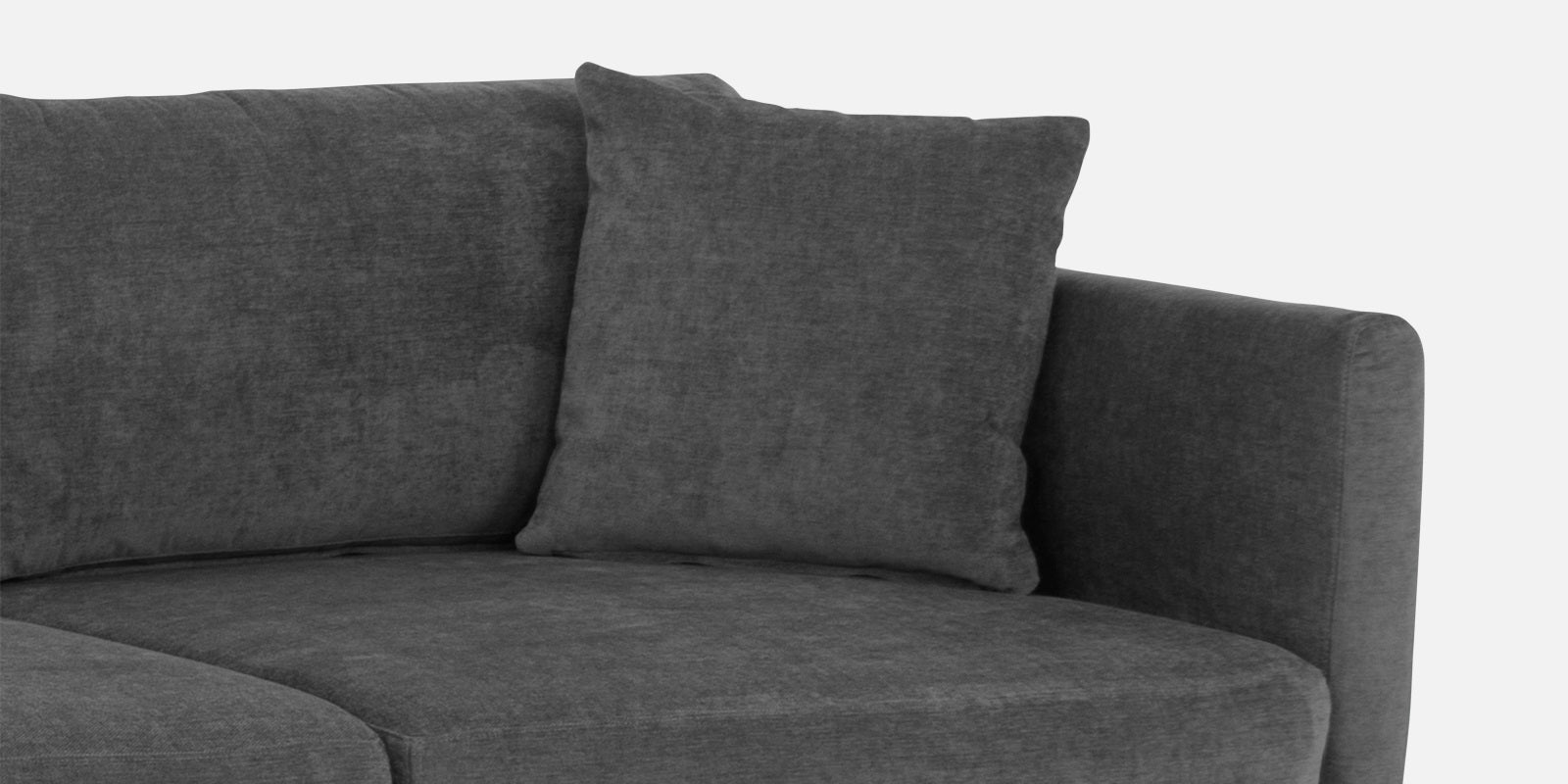 Northern Fabric RHS Sectional Sofa (3+Lounger) in Charcoal grey Colour