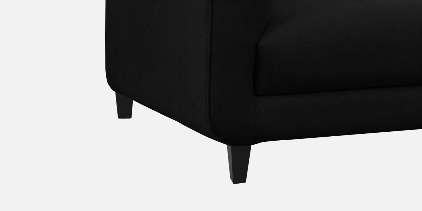 Niki Fabric 2 Seater Sofa in Zed Black Colour