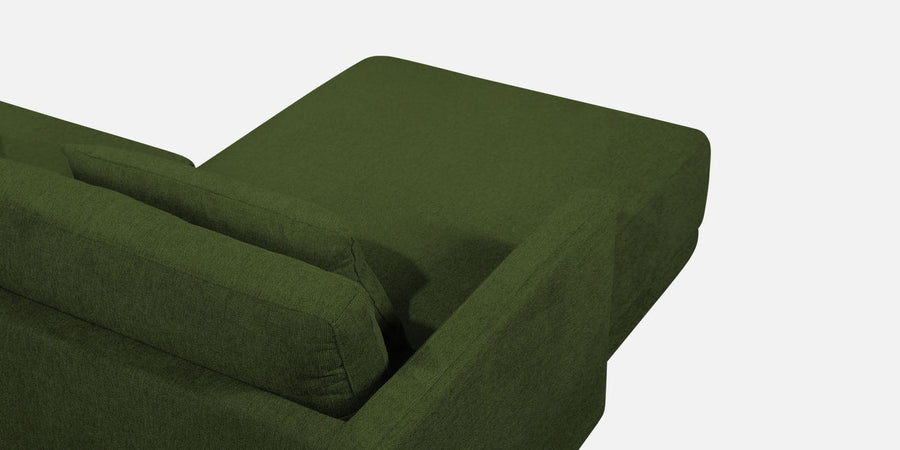 Kera Fabric Rhs Sectional Sofa 3 Lounger In Olive Green Colour - Febonic Living