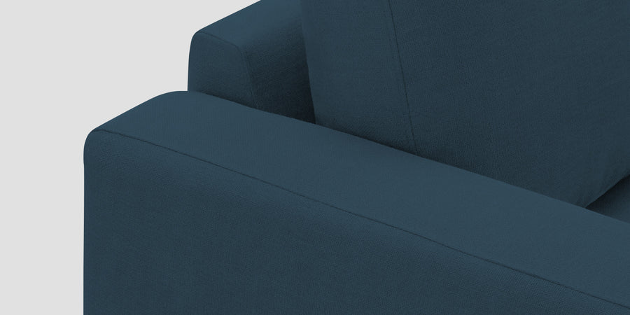Esha Fabric 3 Seater Sofa In Cool Blue Colour - Febonic Living