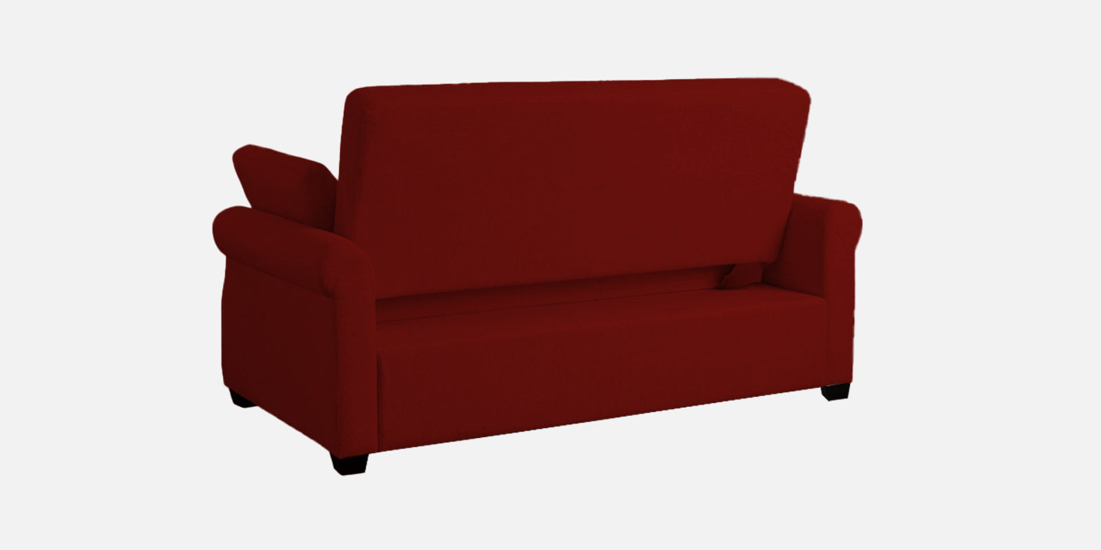 Fornia Fabric 2 Seater Pull Out Sofa Cum Bed In Blood Maroon Colour