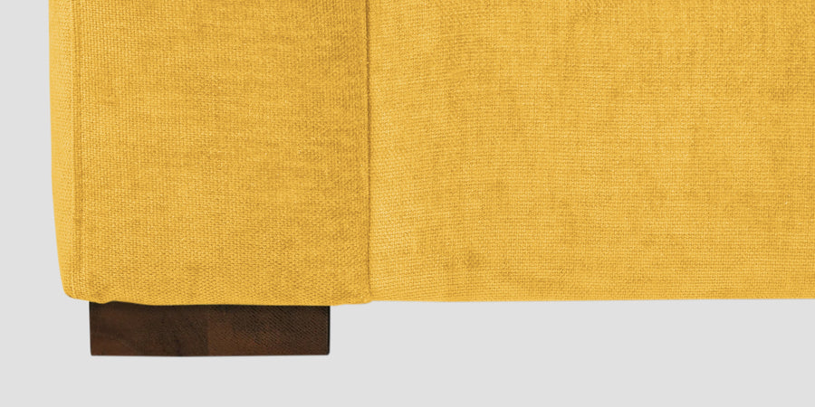 Dara Fabric 2 Seater Sofa In Bold Yellow Colour - Febonic Living