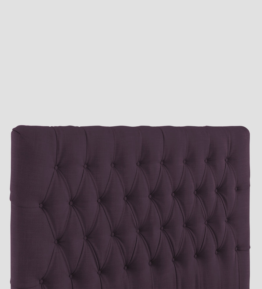 Isko Fabric Upholstered King Size Bed In Greek Purple Colour With Box Storage - Febonic Living