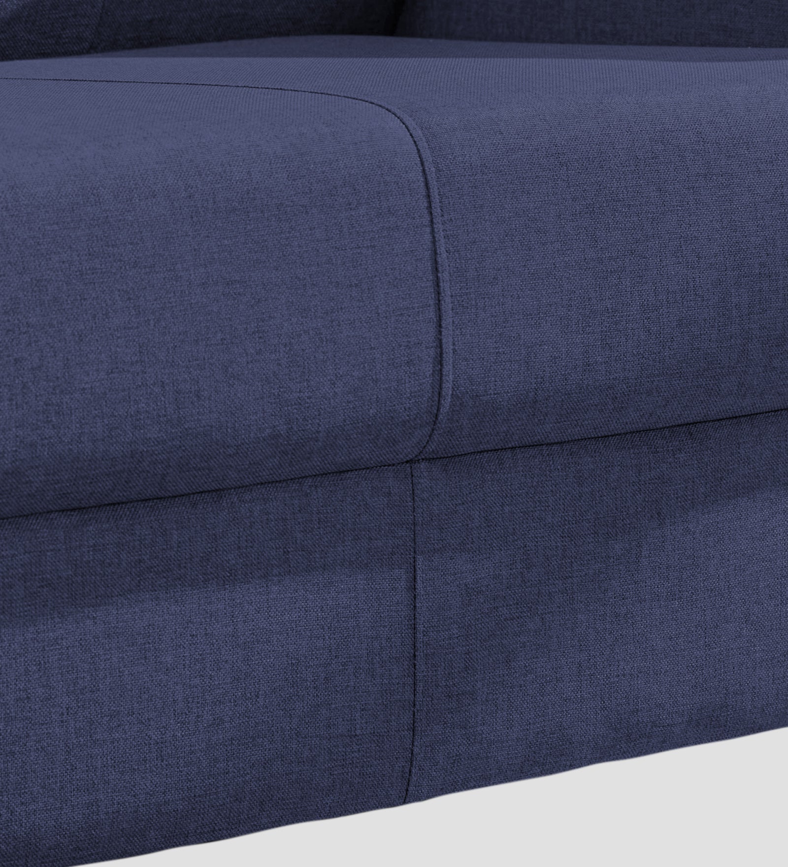 Devo Fabric 1 Seater Sofa in Slate Blue Colour