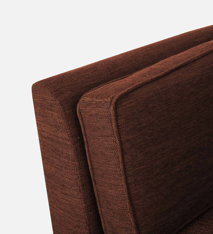 Nigar Fabric 1 Seater Sofa In Coffee Brown Colour - Febonic Living