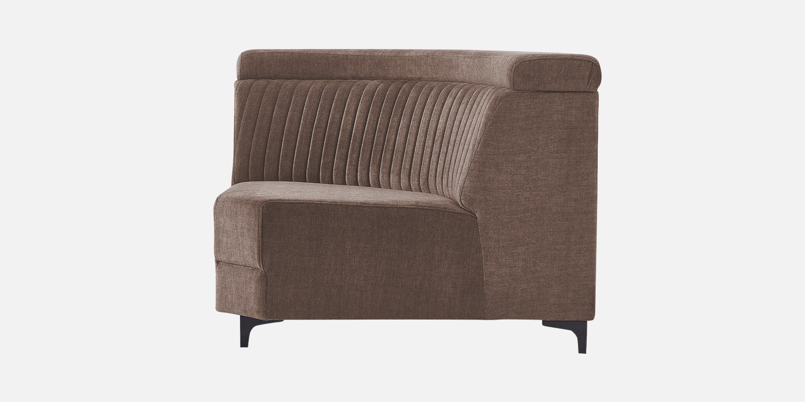 Draco Fabric Corner Sofa in Ginger Brown Colour