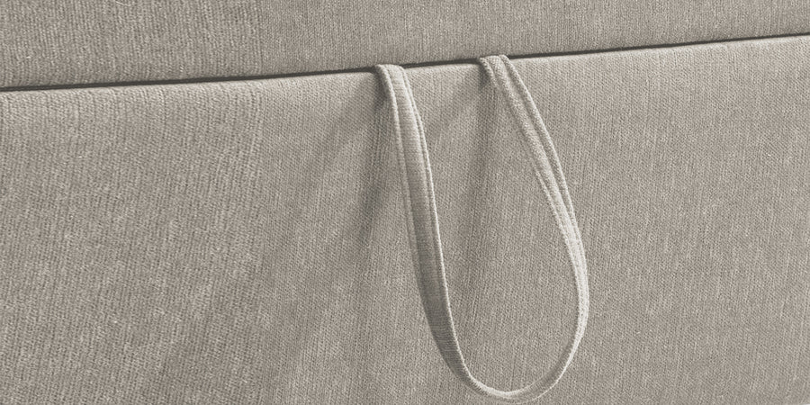 Kara Fabric 2 Seater Pull Out Sofa Cum Bed In Ash Grey Colour - Febonic Living