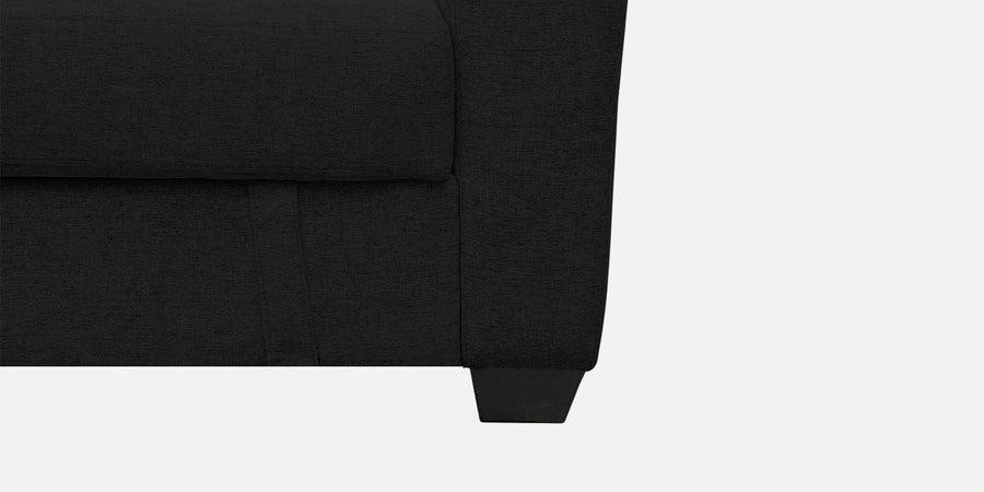 Bony Fabric 3 Seater Convertible Sofa Cum Bed In Heather Black Colour - Febonic Living