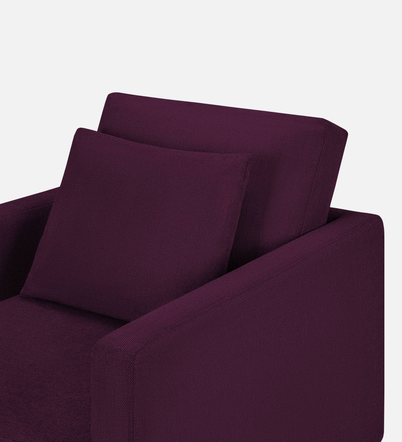 Kera Fabric 1 Seater Sofa in Greek Purple Colour