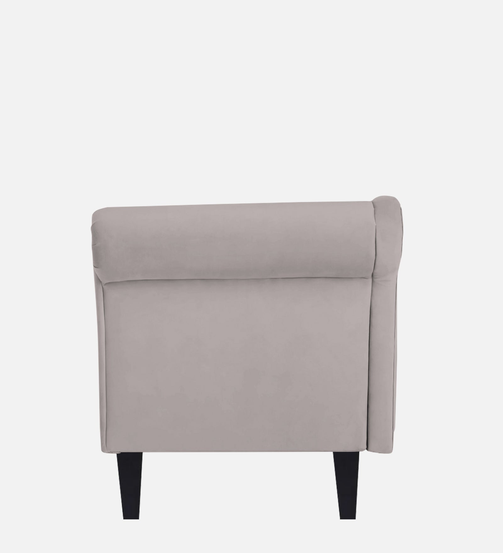 Rana Velvet LHS Chaise Lounger In Pearl grey Colour