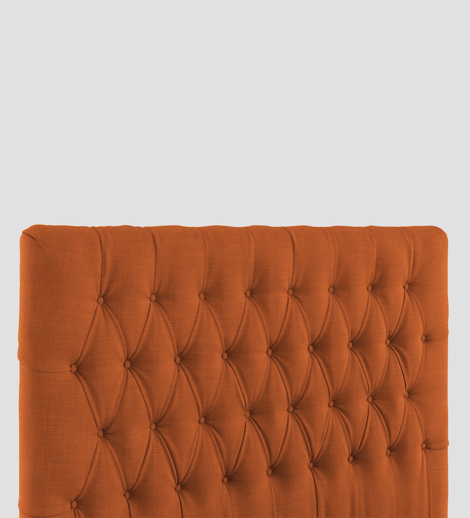 Isko Fabric King Size Bed In Vivid Orange Colour With Storage Box - Febonic Living
