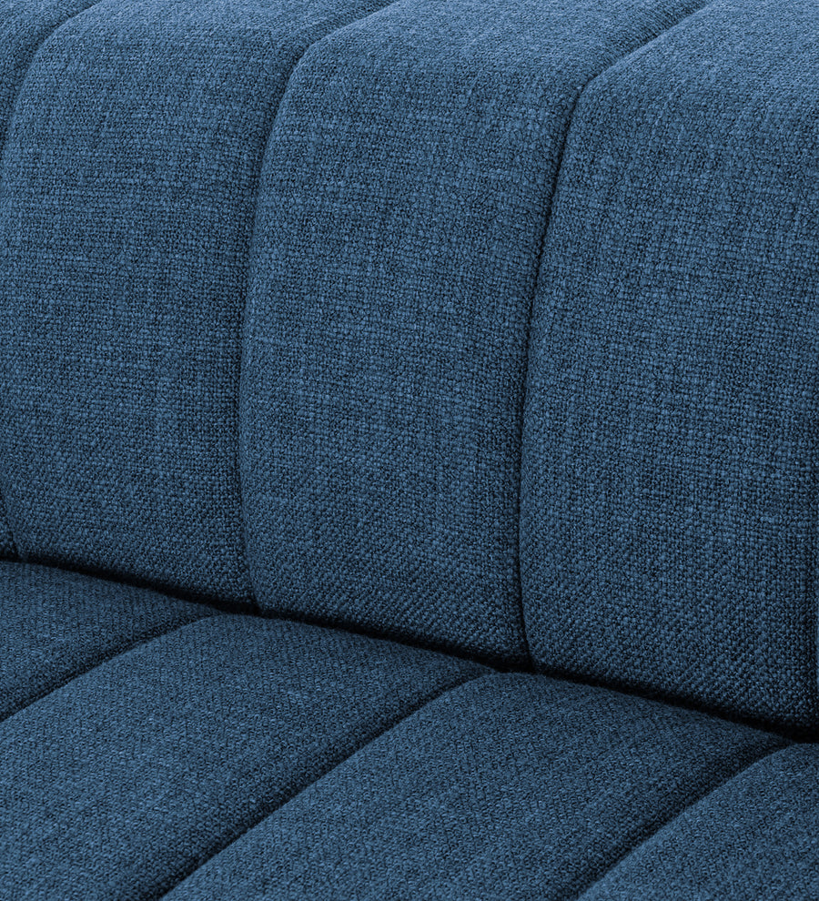 Lara Fabric 1 Seater Sofa In Light Blue Colour - Febonic Living