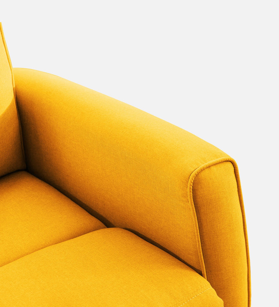 Logan Fabric 1 Seater Motorized Recliner In Bold Yellow Colour - Febonic Living