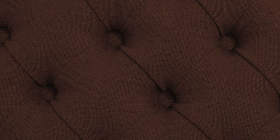 Nowia Fabric 2 Seater Recamier In Coffee Brown Colour With Storage - Febonic Living