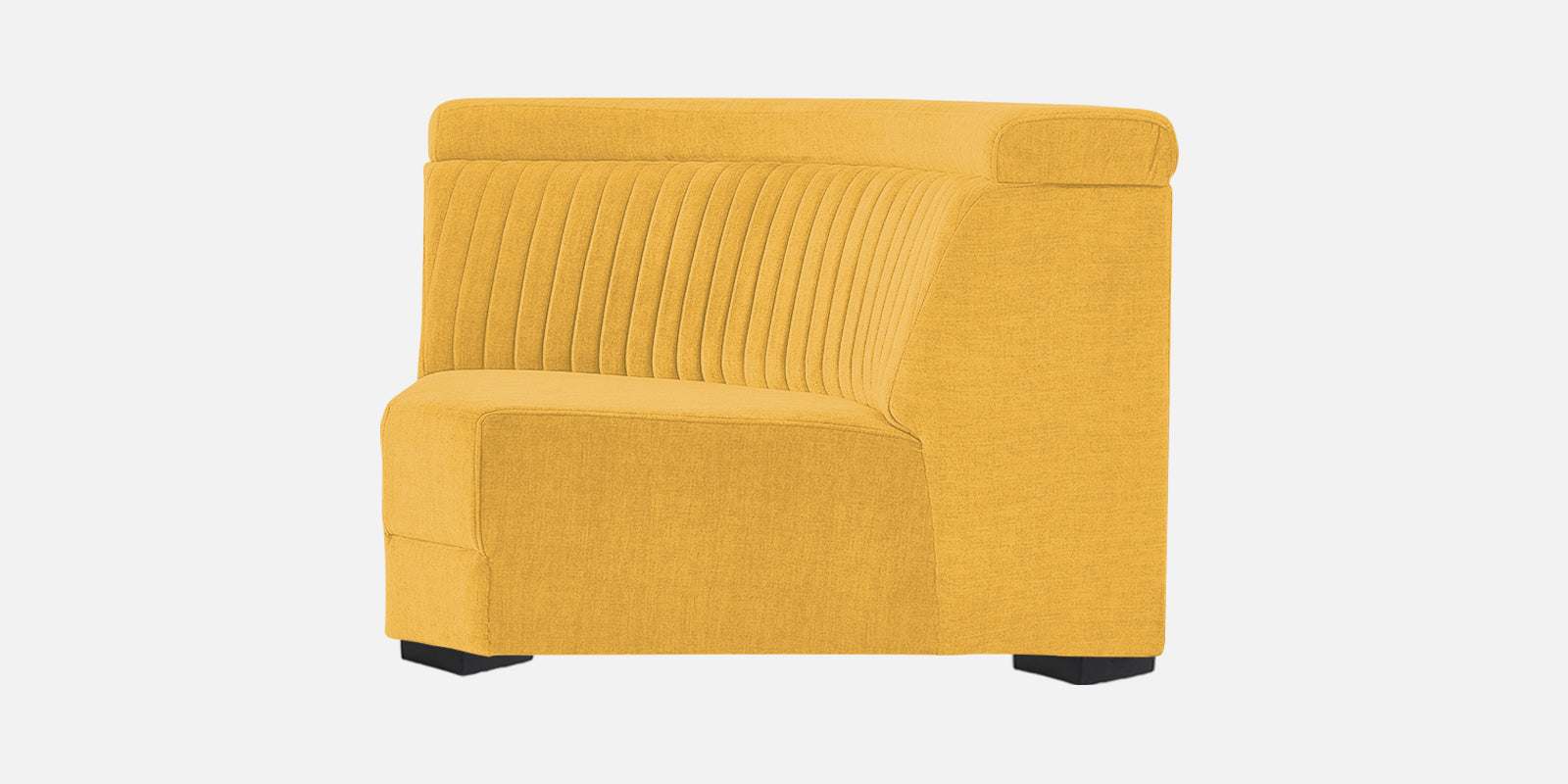 Draco Fabric 6 Seater Corner Sofa In Bold Yellow Colour - Febonic Living