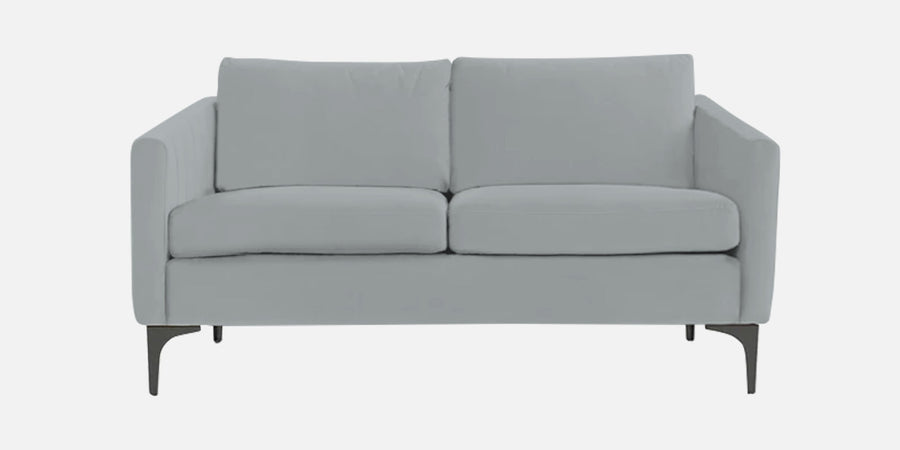 Haru Velvet 2 Seater Sofa In Pearl Grey Colour - Febonic Living