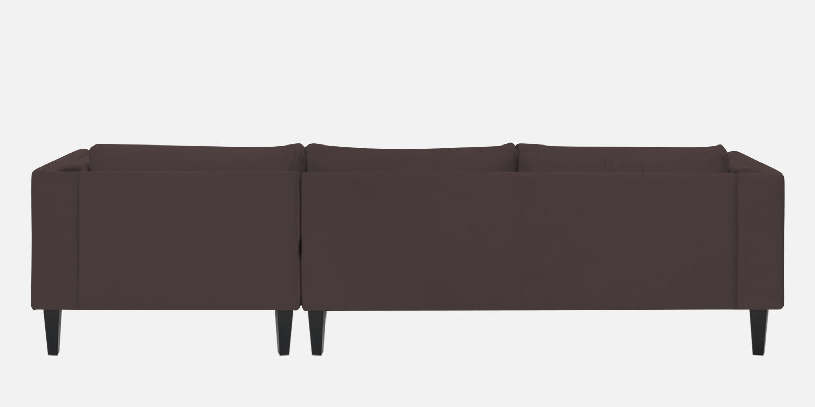 Jasper Velvet LHS Sectional Sofa (3+Lounger) in Mocha Brown Colour