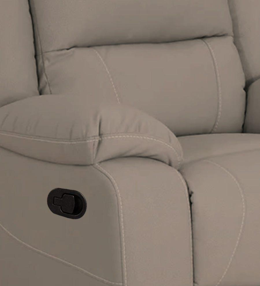 Adley Fabric 1 Seater Motorized Recliner In Khaki Beige Colour - Febonic Living