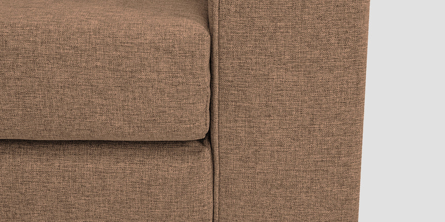 Kenia Fabric 2 Seater Foldable Sofa Cum Bed In Cosmic Beige Colour - Febonic Living