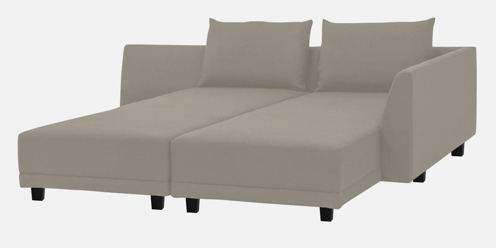 Ira Fabric LHS 6 Seater Sofa Cum Bed In Ash Grey Colour