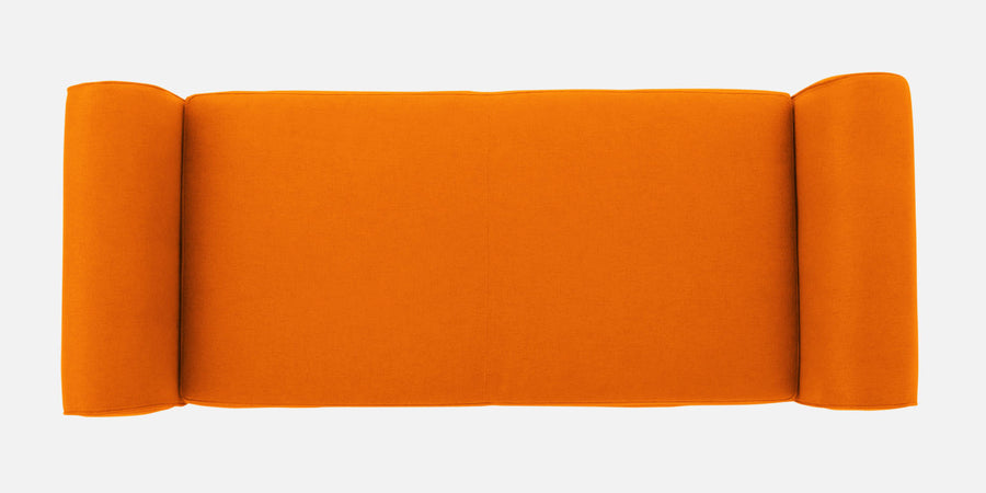 Molo Fabric 2 Seater Recamier In Vivid Orange Colour With Storage - Febonic Living