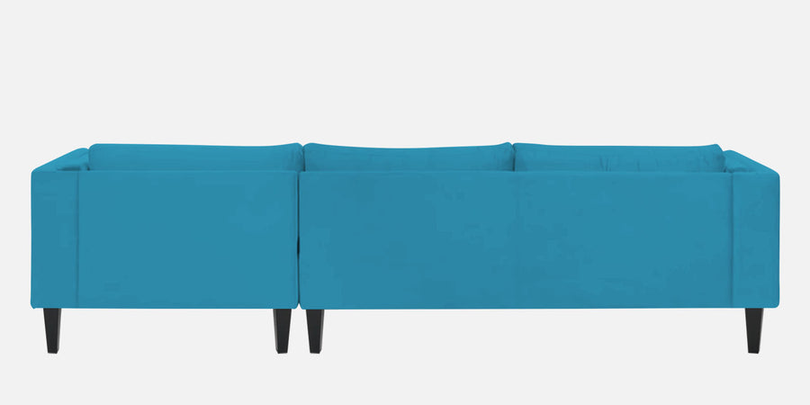 Jasper Velvet Lhs Sectional Sofa 3 Lounger In Aqua Blue Colour - Febonic Living