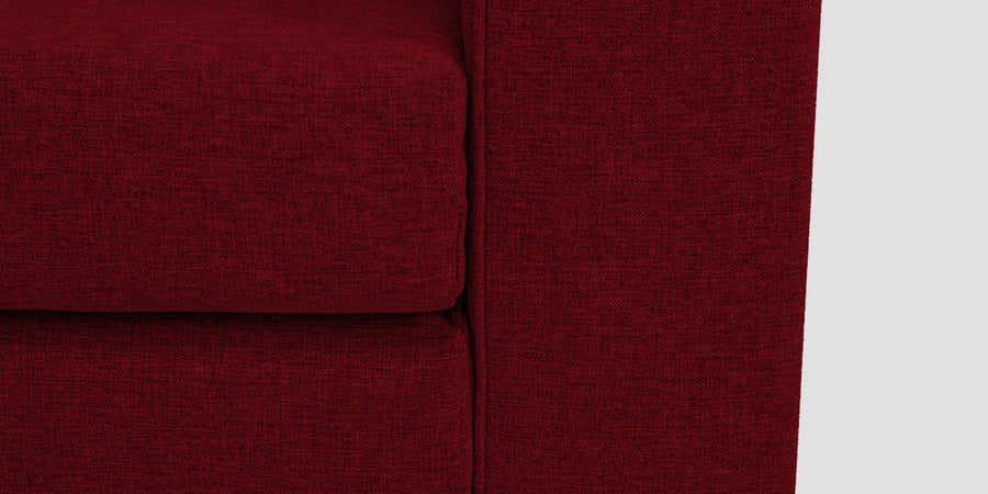 Kenia Fabric 2 Seater Foldable Sofa Cum Bed In Ruby Red Colour - Febonic Living