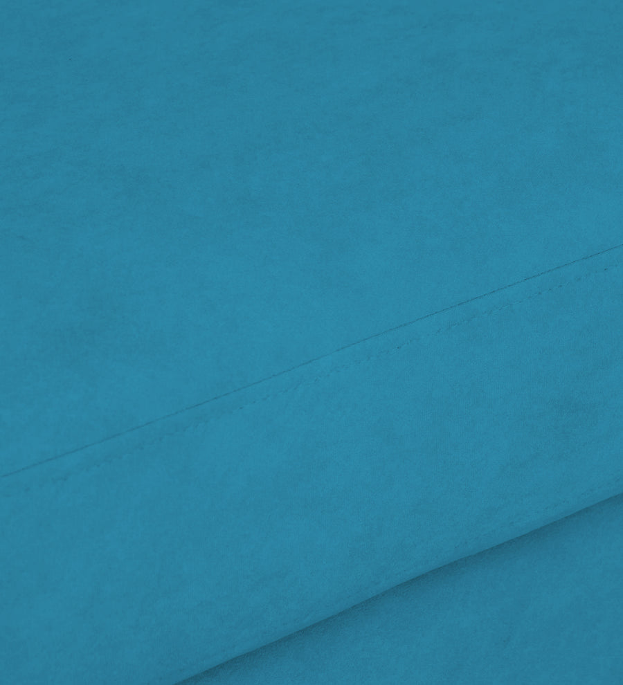 Motra Velvet 1 Seater Sofa In Aqua Blue Colour - Febonic Living