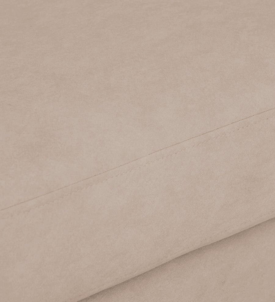 Motra Velvet 1 Seater Sofa In Camel Beige Colour - Febonic Living