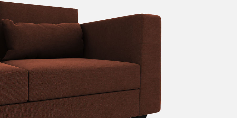 Nipul Fabric 2 Seater Sofa In Coffee Brown Colour - Febonic Living