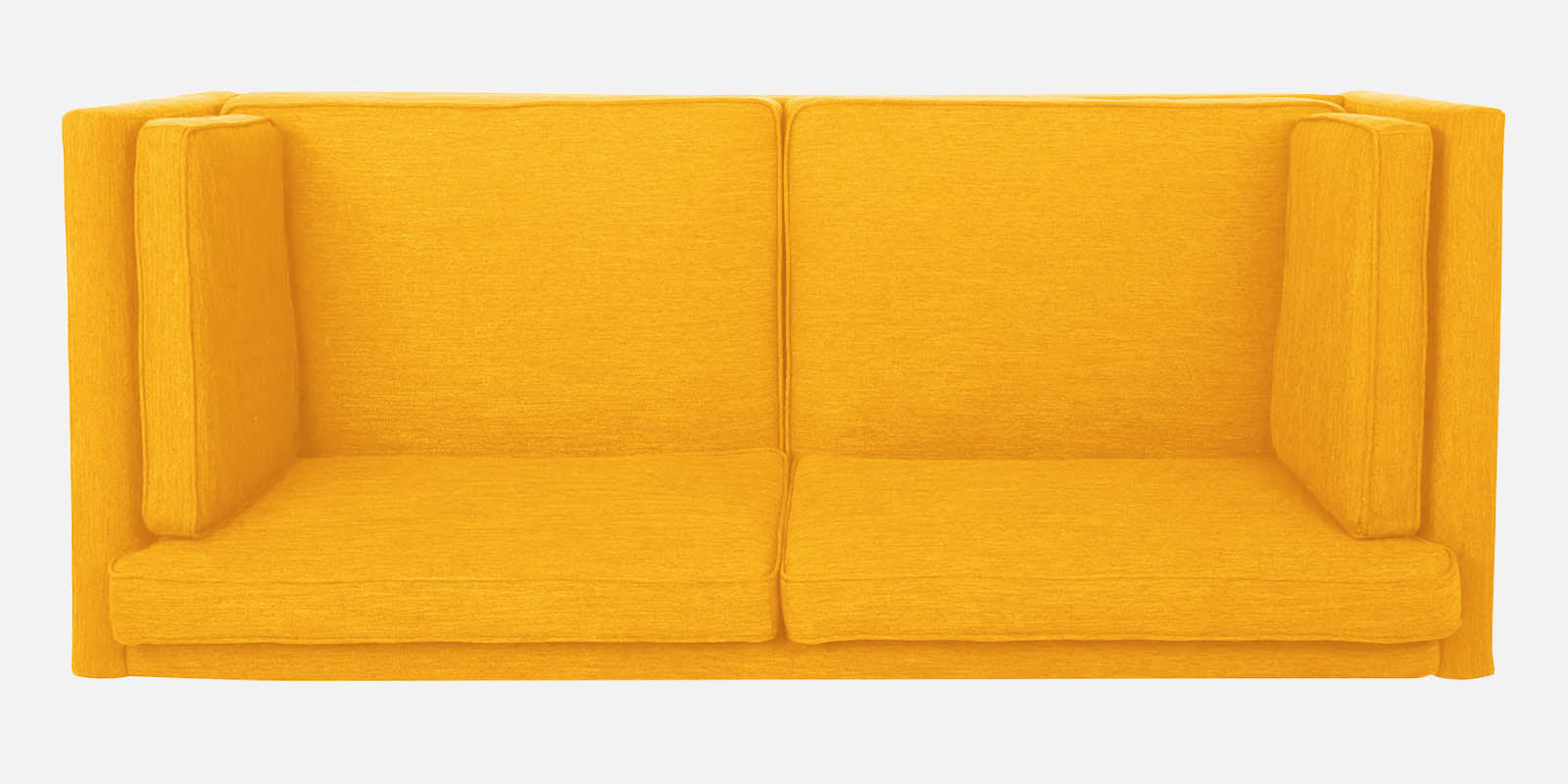 Nigar Fabric 3 Seater Sofa in Bold Yellow Colour