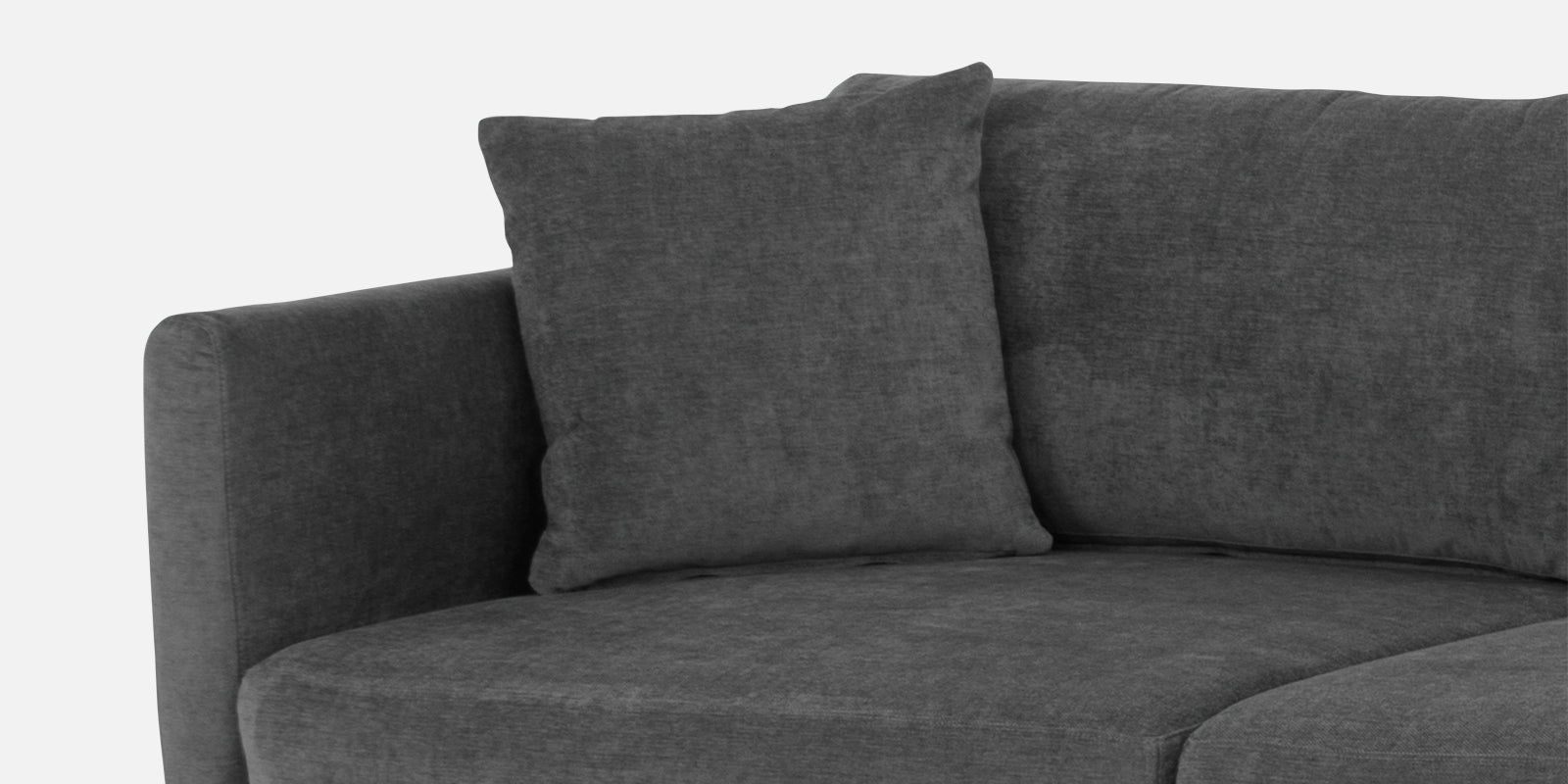 Northern Fabric LHS Sectional Sofa (3+Lounger) in Charcoal grey Colour
