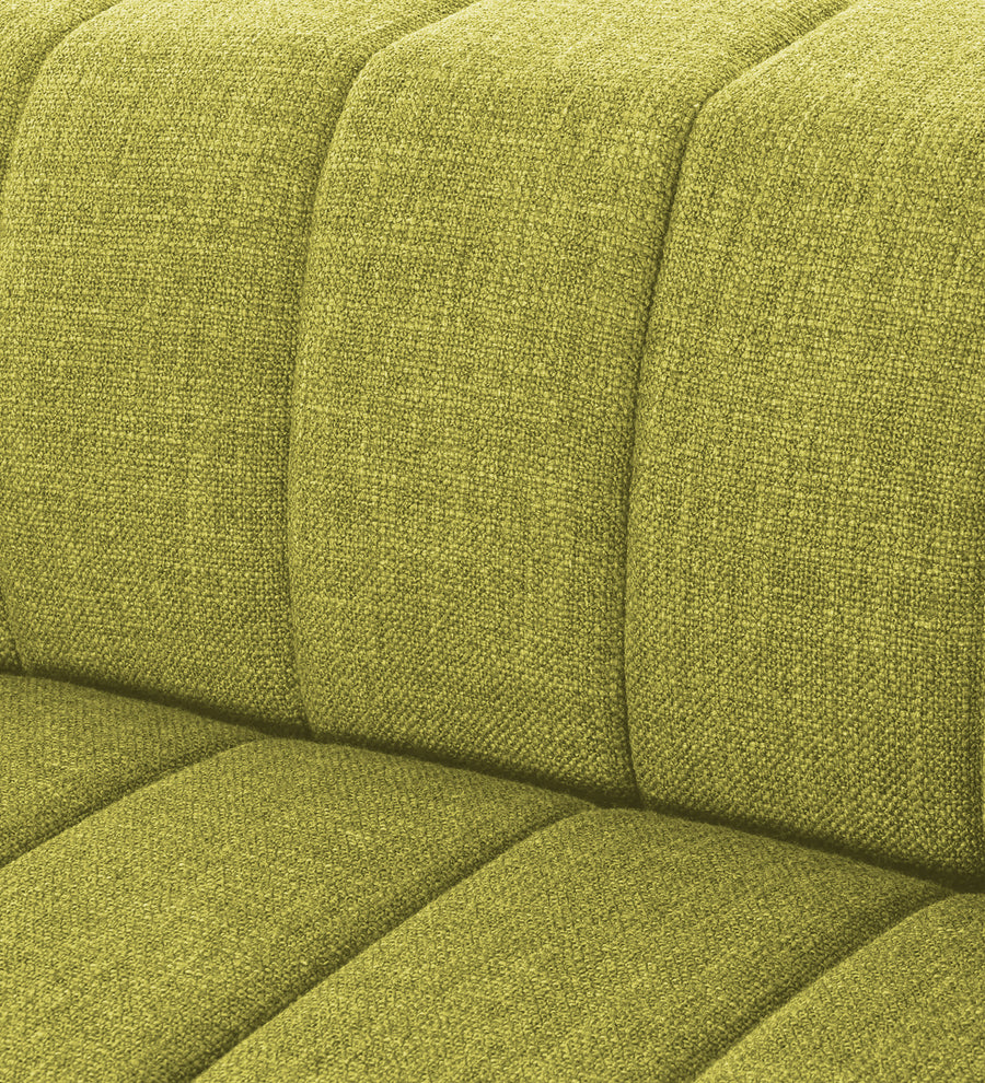 Lara Fabric 1 Seater Sofa In Parrot Green Colour - Febonic Living