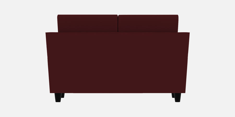 Bristo Velvet 2 Seater Sofa In Blood Maroon Colour With Storage - Febonic Living