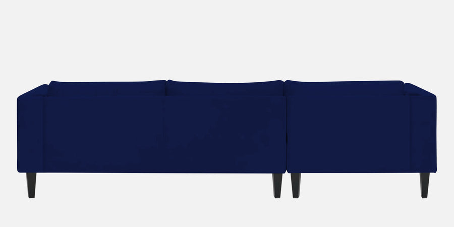 Jasper Velvet Rhs Sectional Sofa 3 Lounger In Dark Blue Colour - Febonic Living