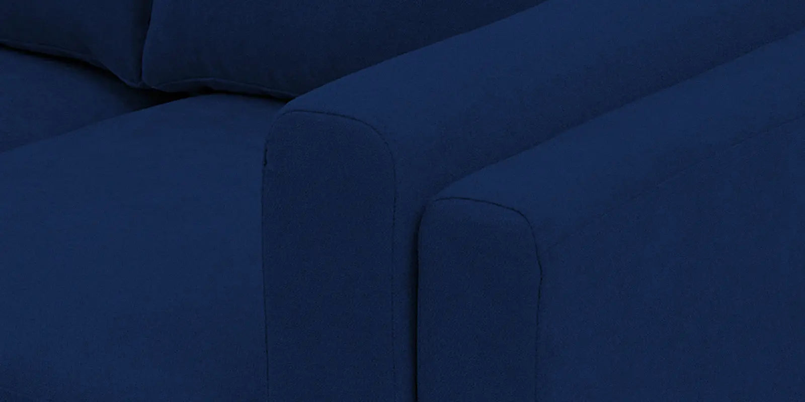Creata Fabric LHS Sectional Sofa (3+Lounger) In Royal Blue Colour Febonic Living