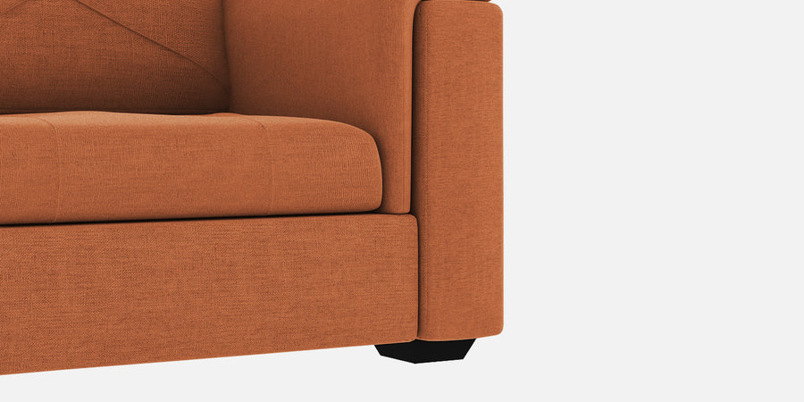 Andres Fabric 2 Seater Sofa In Safforn Orange Colour - Febonic Living
