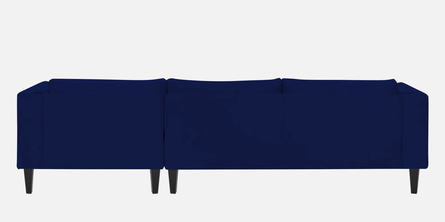 Jasper Velvet Lhs Sectional Sofa 3 Lounger In Dark Blue Colour - Febonic Living