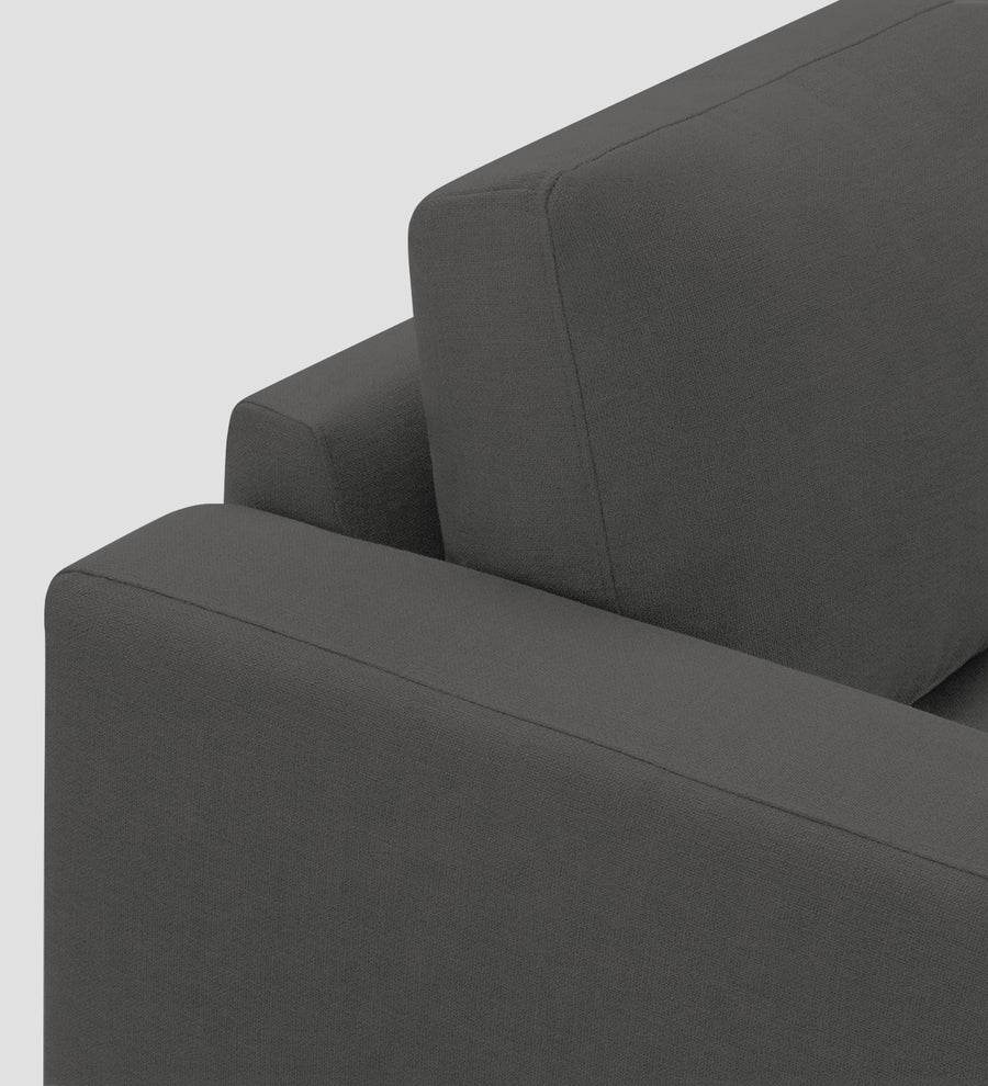 Esha Fabric 1 Seater Sofa In Stone Grey Colour - Febonic Living