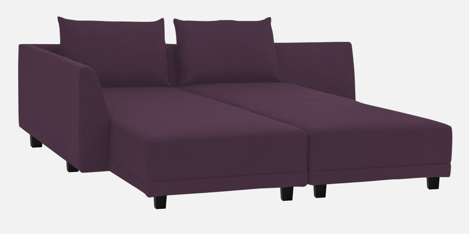 Ira Fabric RHS 6 Seater Sofa Cum Bed In Greek Purple Colour