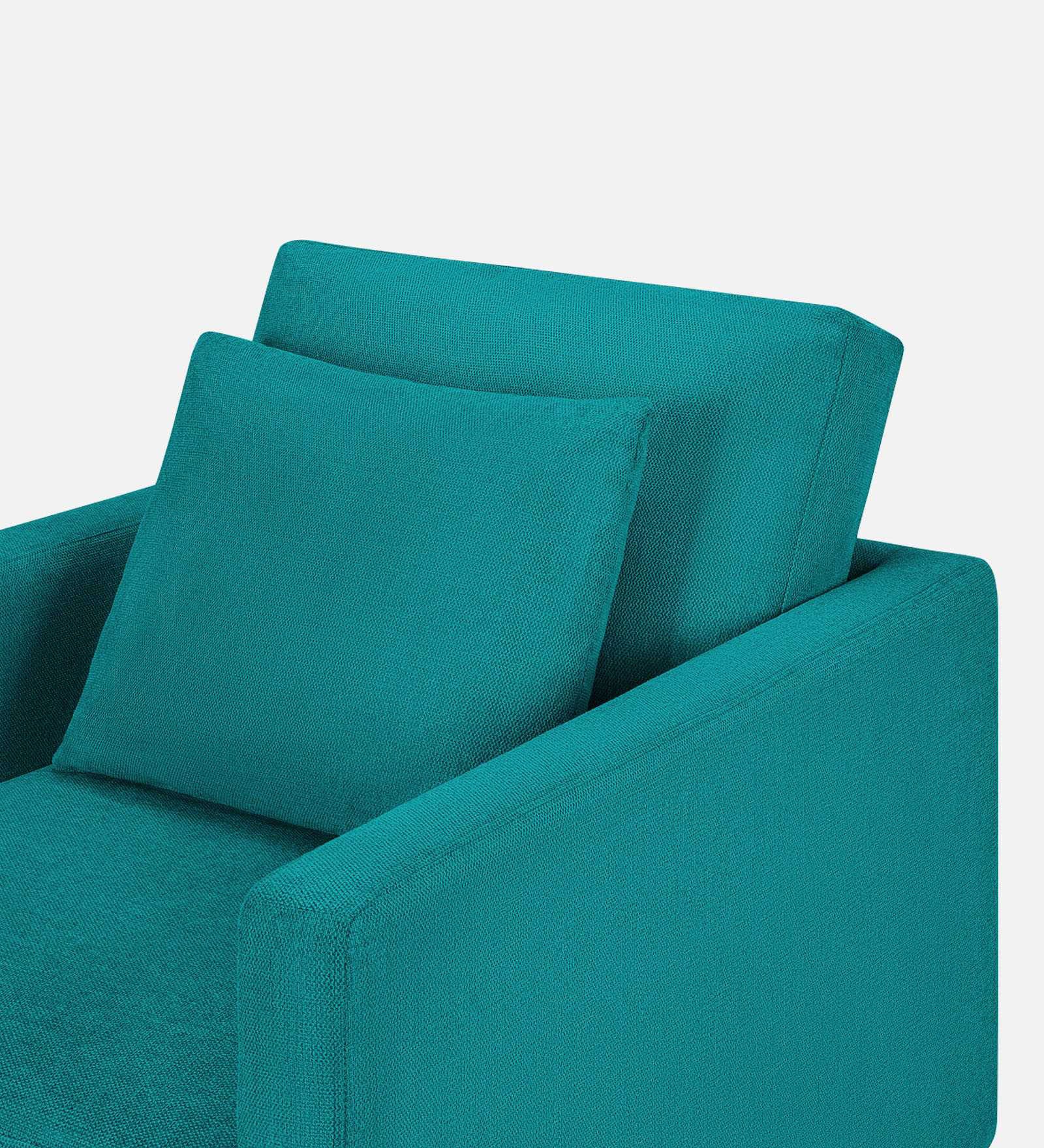 Kera Fabric 1 Seater Sofa in Sea green Colour