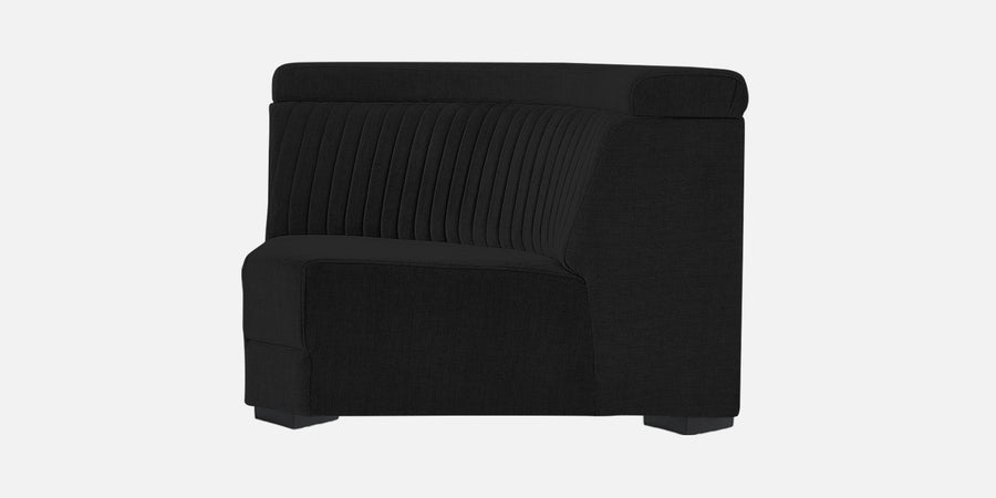 Draco Fabric 6 Seater Corner Sofa In Zed Black Colour - Febonic Living