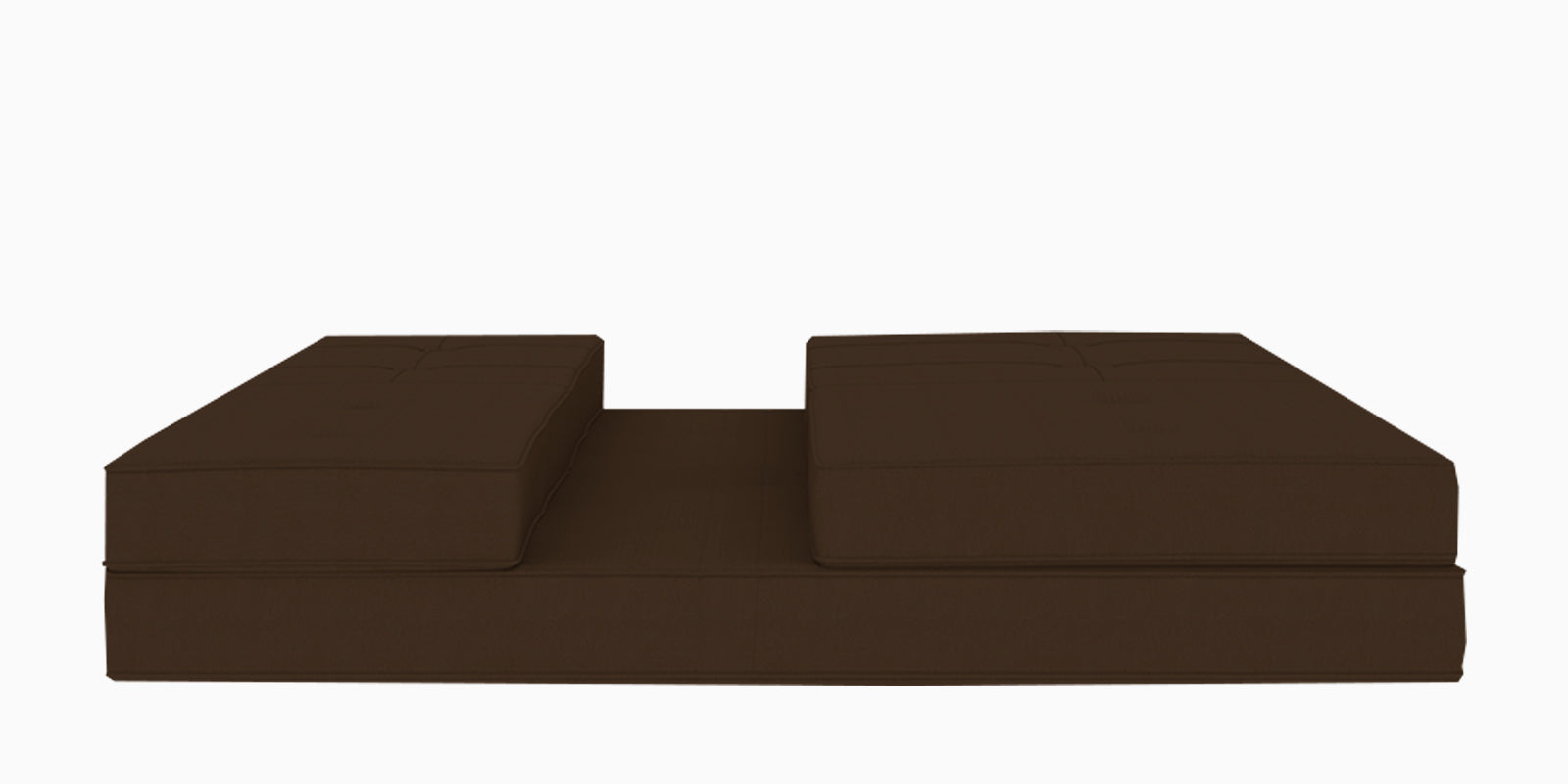 Cora Fabric 2 Seater Futon Sofa Cum Bed in Chocolate Brown Colour