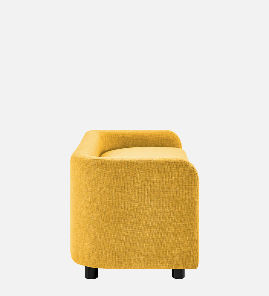 Cooper Fabric Storage Bench In Bold Yellow Colour - Febonic Living