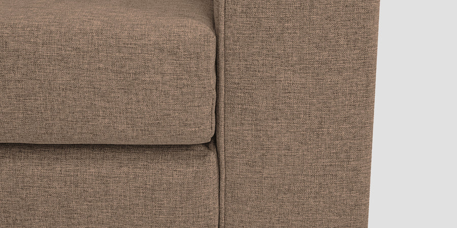 Kenia Fabric 3 Seater Foldable Sofa Cum Bed In Cookie Beige Colour - Febonic Living