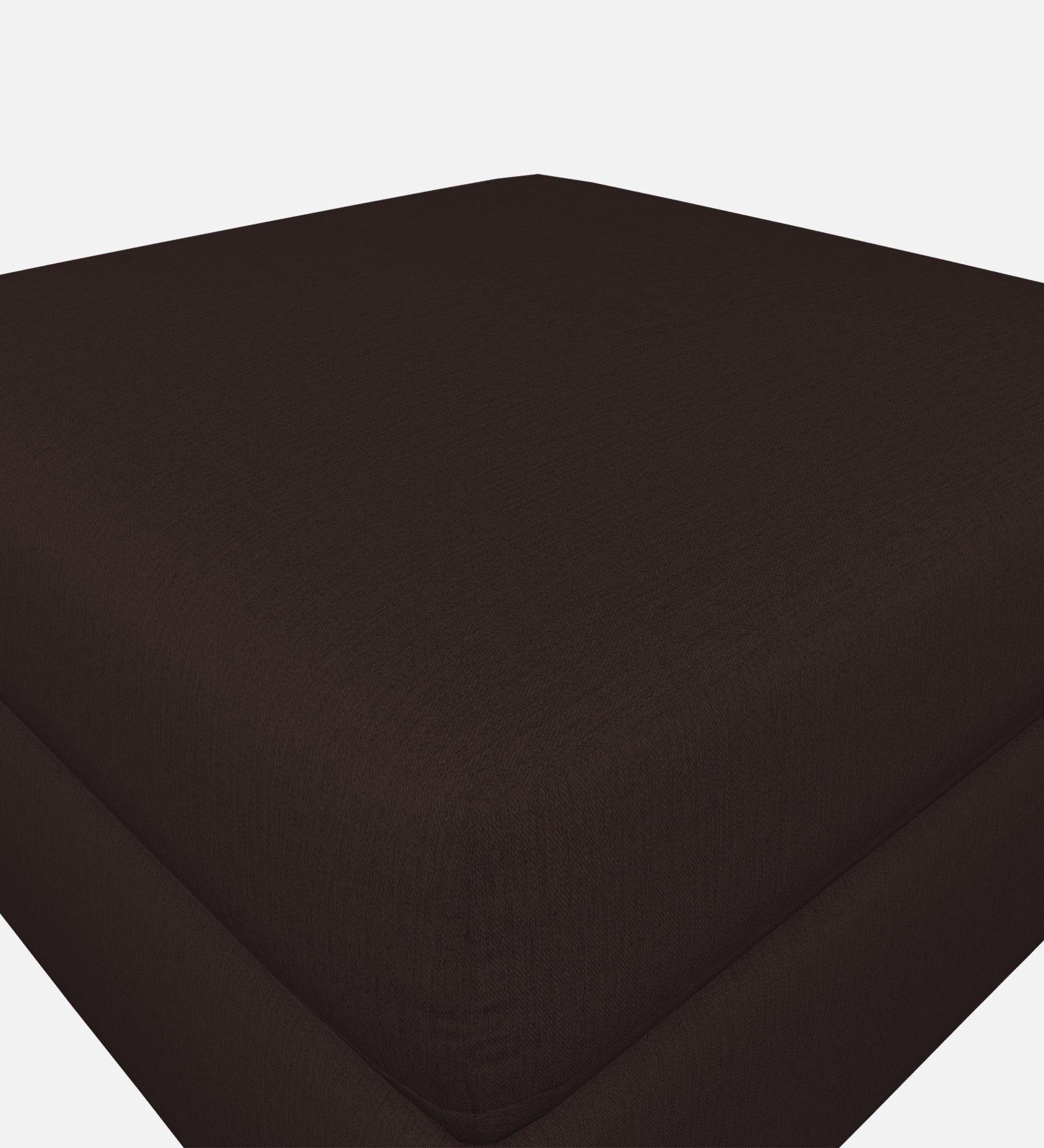 Penny Fabric Storage Ottoman In Cara Brown Colour